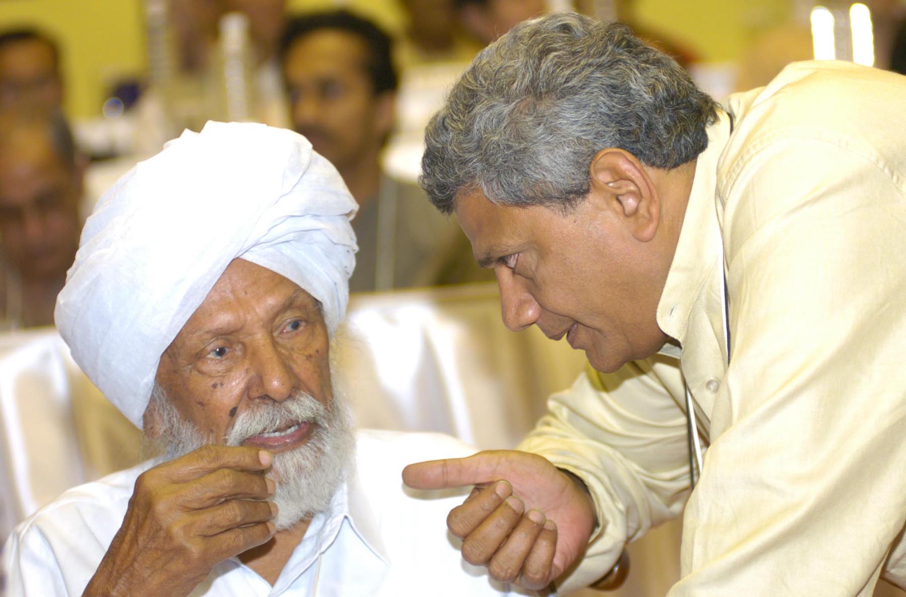 Comrade HKS with Yechury